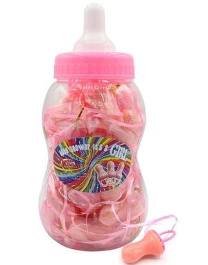 40 Stk Godterismokker - Baby Shower It's a Girl - Hel Æske 920 Gram