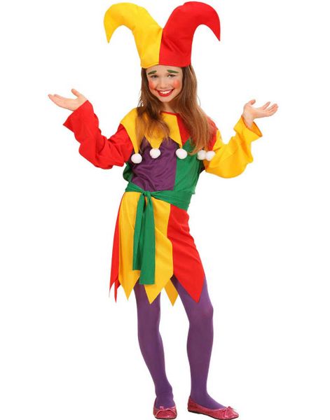 Festlig Narrepige Børnekostume