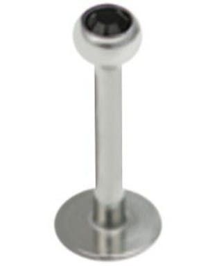 Shiny Stone - 1.2 x 8 mm - Sort Labret