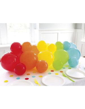 Regnbue Ballongsett med Bordkonfetti