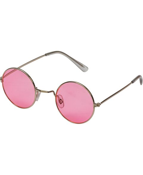 Rosa Runde Hippie kostumebriller