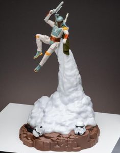 Licenseret Boba Fett Diorama lampe med justerbar lysstyrke 32 cm