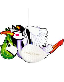 Stork med Vigtig Pakke - Honeycomb 44 cm