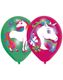 6 stk. Grønne og Pink Balloner 28 cm- Unicorn Dream
