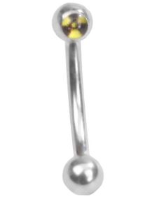 Radio Activ - 1.2 x 8 mm Øjenbrynspiercing
