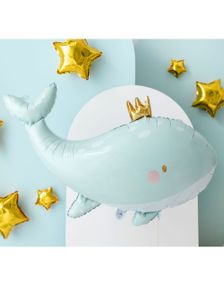Hvalformet Folieballong 93x60 cm