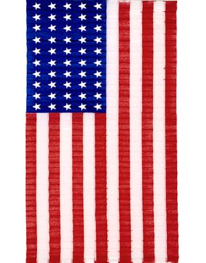 Plisseret USA Flag 68x122 cm