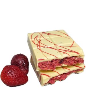 Sweet Gate Håndlavet Hvid Dubai Chokolade med Jordbær 210 Gram