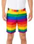 Regnbuefarget Dress med Shorts og Kortermet Skjorte til Herre - Suitmeister
