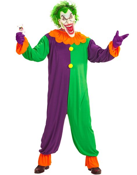 Evil Joker Kostume med Maske