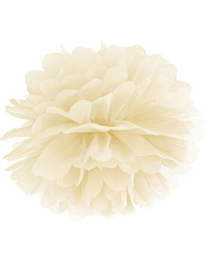 Cremefarvet Pom Pom 35 cm