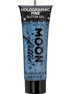Blå Holografisk Fint Glittergele