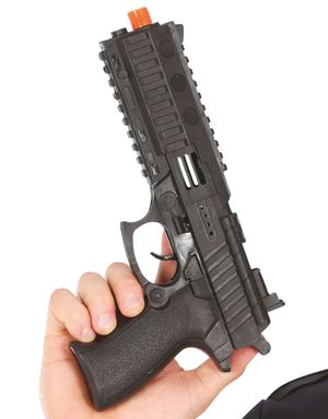 Pistol - Svart Kostymevåpen 28 cm