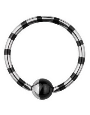 Stribet BRC Piercing - Sort/Stål