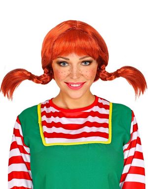 Inspirert Pippi Langstrømpe Parykk
