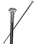 Sort Stok i Metal med Diamant - 92 cm - Høj Kvalitet