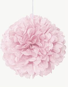 1 stk Lys Pink Puf Pom Pom 40 cm