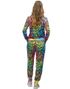 UV-Glow Fargerik Leopardmønstret Grilldress til Dame