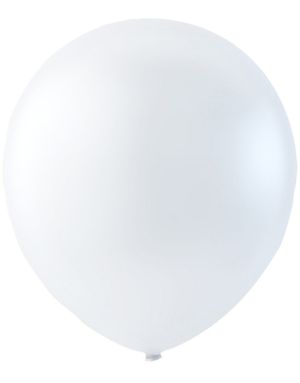 100 stk 13 cm - MEGAPACK - Hvide Små Balloner