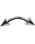Silver Basic Spike Øjenbrynspiercing