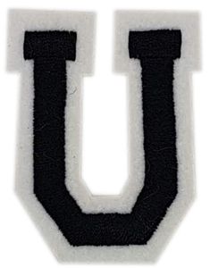 Bogstavet U - 5 cm Strygemærke