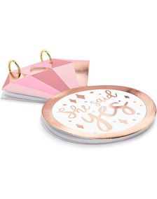 Diamantformet Gjestebok for Utdrikningslag - Diamond Henparty