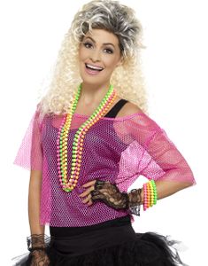 Neon Pink kostumeoverdel i Net