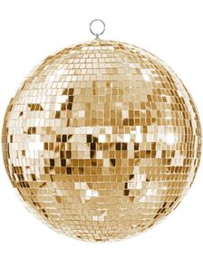 Champagne Gull Kjempe Stor Discokule 40 cm
