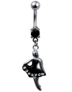 Cocktail Lady Navlepiercing - Sort
