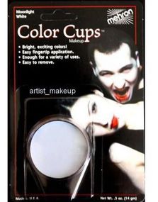 Color Cups 15 gr - Moonlight White Mehron Oliebaseret Ansigts- og Kropssminke