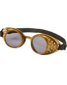Bronzefarvet Steampunk Goggles med Nitter
