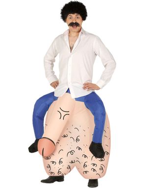 Oppustelig Penis Piggyback Unisex Kostume