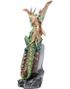 Eye of the Dragon - Grønn Dragefigur med LED-Lys 21 cm