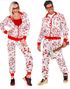 UV Glow Grilldress til Voksen med Blodig Motiv - XX-Large