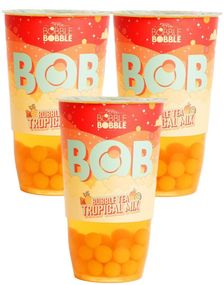 9 Stk BobbleBobble Tropical Mix - Bubble/Boba Tea - Hel Kasse 3,24 Liter