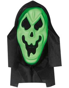 Grønt Spøkelse - Maske med Hette
