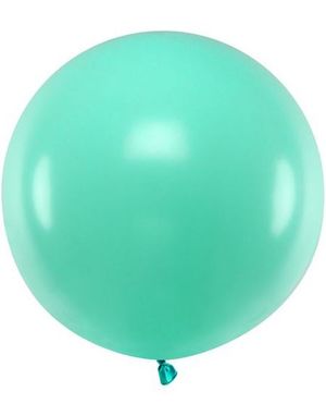 60 cm JUMBO Ballong - Aquamarine Pastellfarget 