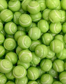 3 kg Zed Tennis Balls Lemon - Stor Pose med Tyggegummikugler 20-21 mm