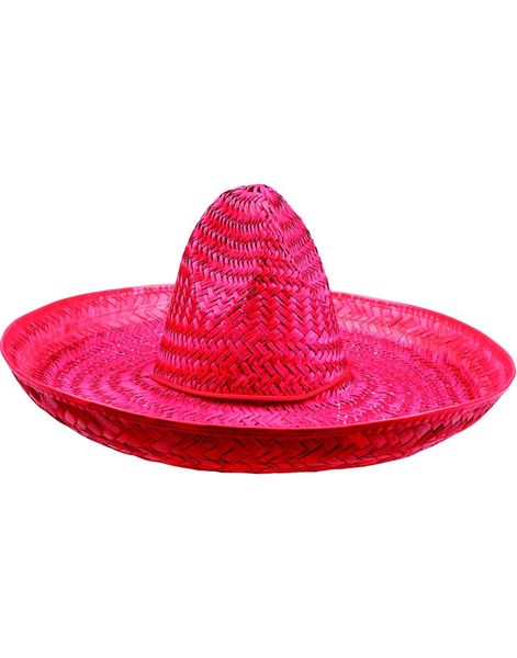 Sombrero Stråhat i Rød 47 cm