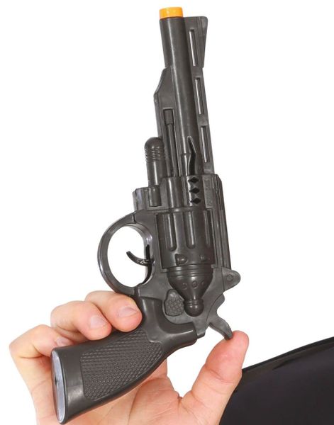 Revolver - Svart Kostymevåpen 27 cm