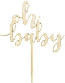 Oh Baby Kaketopp i Treverk 17 cm