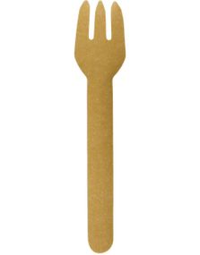 10 stk Miljøvennlige Gafler Gull 13 cm