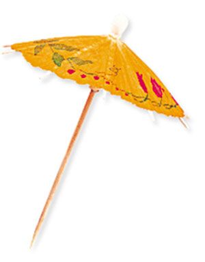 144 Stk Parasol Cocktailpinde 10 cm - Partypakke