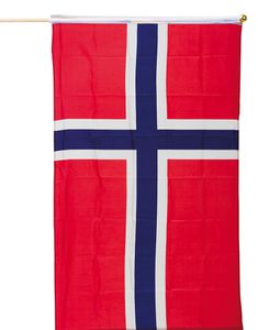 Norsk Håndflag på Pinde 40x30 cm