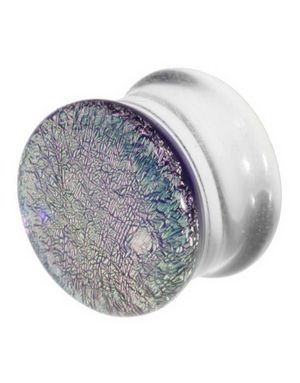 Pyrex Piercing Plug - Glitter Rosa Skær