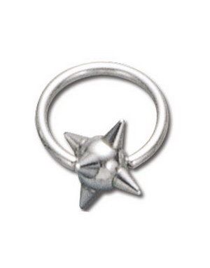 Massive Silver Spike - 1.6 x 12 mm BCR Piercing