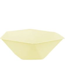 6 stk Vert Decor Sekskantede Gule Pappskåler 16 cm - Miljøvennlige