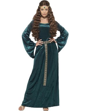 Lady Marion Middelalderkostume