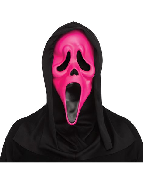 Lisensiert Skrik Maske - Fluorescerende Rosa