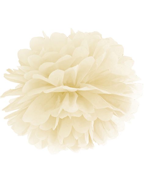 Cremefarvet Pom Pom 35 cm
